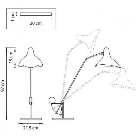Настольная лампа MANTI под лампу Е14 (2)