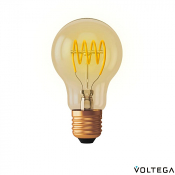 Филаментная лампа А60 E27 4W (диммируемая)