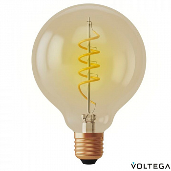 Филаментная лампа G95 E27 4W (диммируемая)