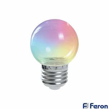 Светодиодная лампа для гирлянды белт-лайт G45 E27 1W (плавная смена цвета) (1)