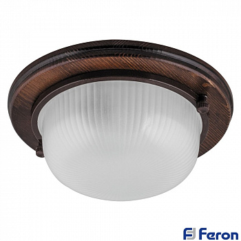 Светодиодный термостойкий светильник для бани и сауны под лампу E27 (орех)